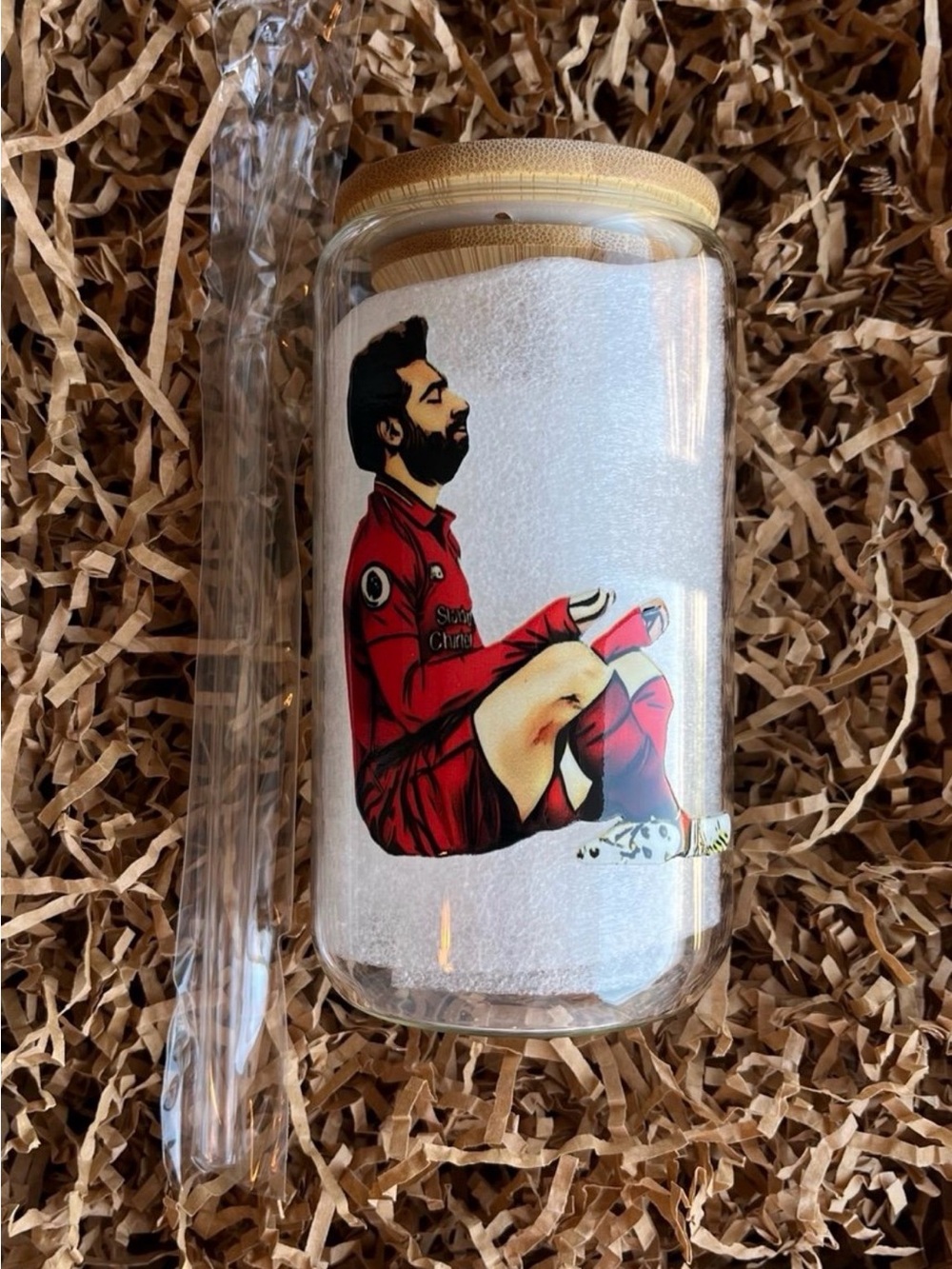 Mo Salah Egypt Liverpool Soccer Football Premier League 16oz Cup Tumbler